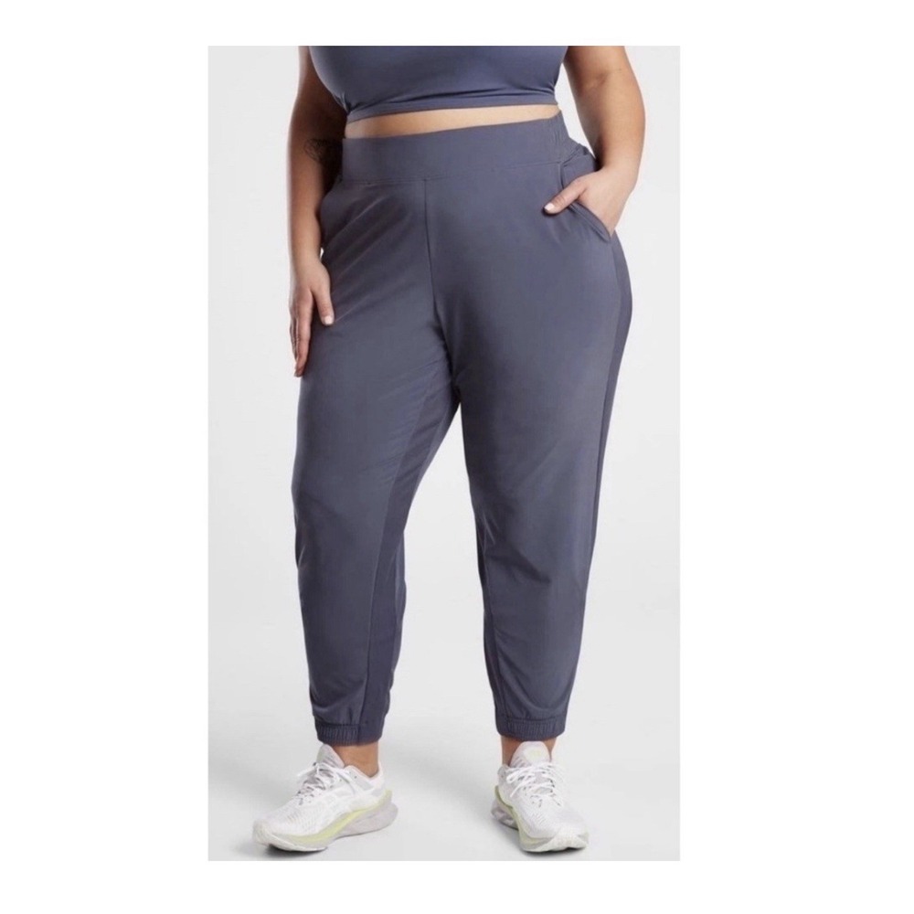 Athleta Brooklyn Jogger Size 20 Plus Size Blue Joggers Inseam 28"
